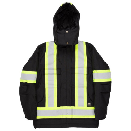Tall Safety Striped Arctic Insulated Chore Coat Thumbnail