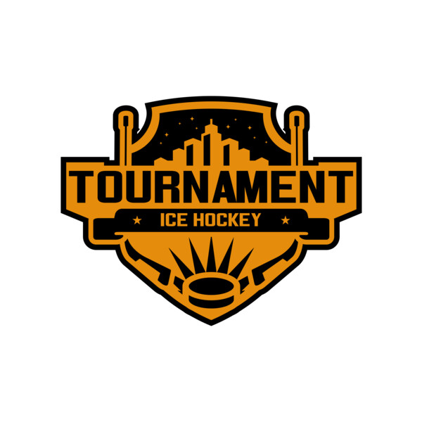 Tournament Ice Hockey logo template 02 Thumbnail