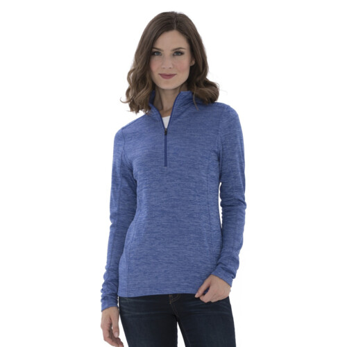 The Authentic T-Shirt Company L2022 ATC Dynamic Heather Fleece 1/2 Zip Ladies' Sweatshirt Thumbnail