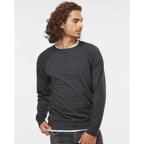 Icon Unisex Lightweight Loopback Terry Crewneck Sweatshirt Thumbnail