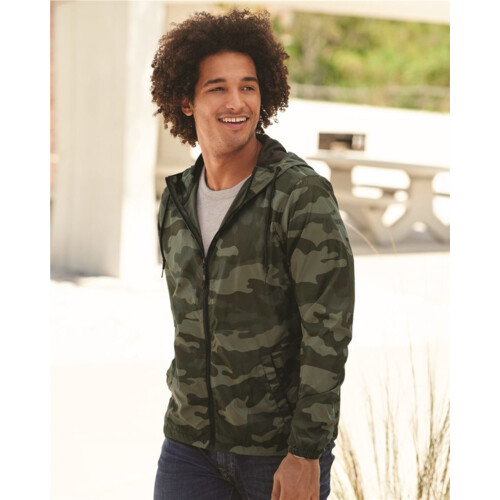Unisex Lightweight Windbreaker Water-resistant Full-Zip Jacket Thumbnail