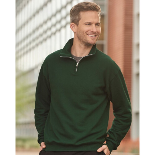 Nublend® Cadet Collar Quarter-Zip Sweatshirt Thumbnail