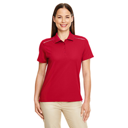 Ladies' Radiant Performance Piqué Polo with Reflective Piping Thumbnail