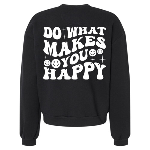 Makes You Happy - ReFlex Women's Fleece Crewneck Sweatshirt Thumbnail