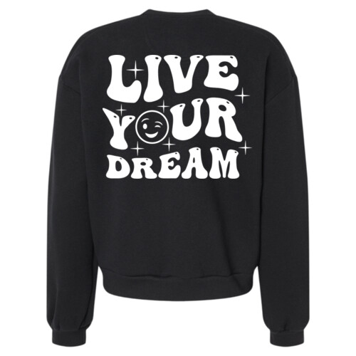 Live Your Dream - ReFlex Women's Fleece Crewneck Sweatshirt Thumbnail