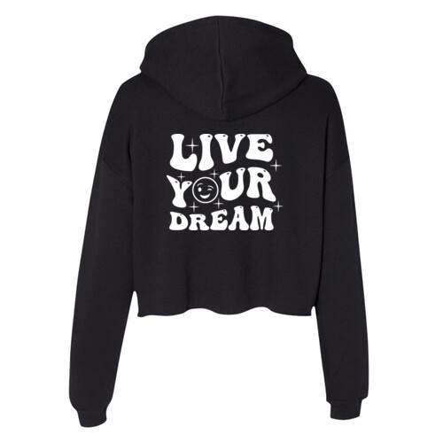 Live Your Dream - Women's Crop Fleece Hoodie Thumbnail