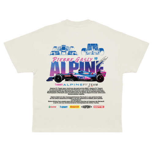 Alpine Drift Gasly - Unisex Super Heavy Oversized Tee Thumbnail