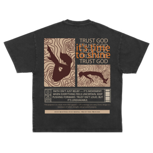 Unshakable Trust - Unisex Super Heavy Oversized Tee Thumbnail