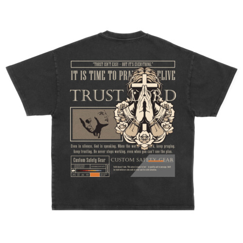 Silent Strength - Unisex Super Heavy Oversized Tee Thumbnail