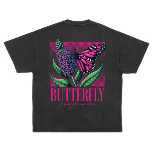Butterfly - Unisex Super Heavy Oversized Tee Thumbnail