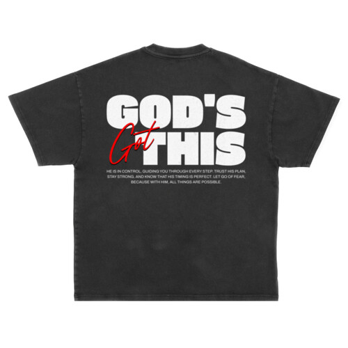 God's Got This - Unisex Super Heavy Oversized Tee Thumbnail