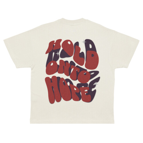 Hold Onto Hope - Unisex Super Heavy Oversized Tee Thumbnail
