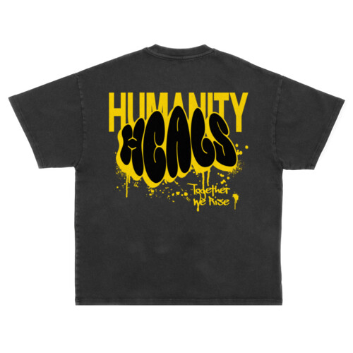 Humanity Heals - Unisex Super Heavy Oversized Tee Thumbnail