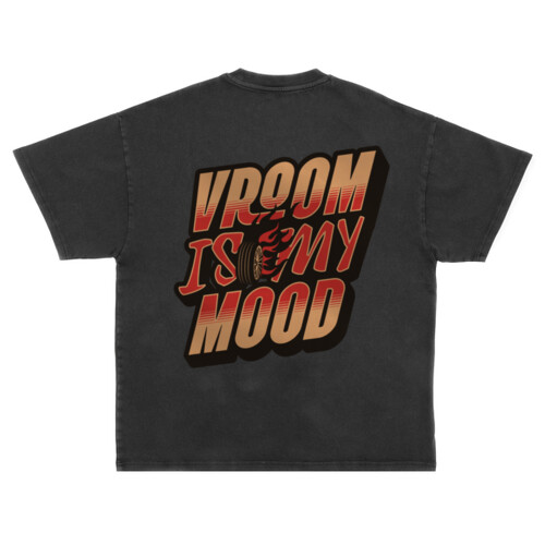 Vroom Is my Mood - Unisex Super Heavy Oversized Tee Thumbnail