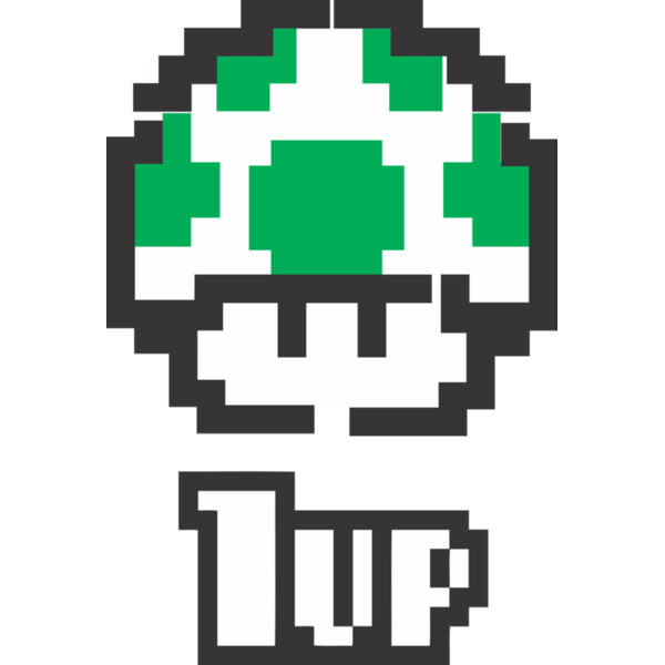Mario 1Up Mushroom (0180) Thumbnail