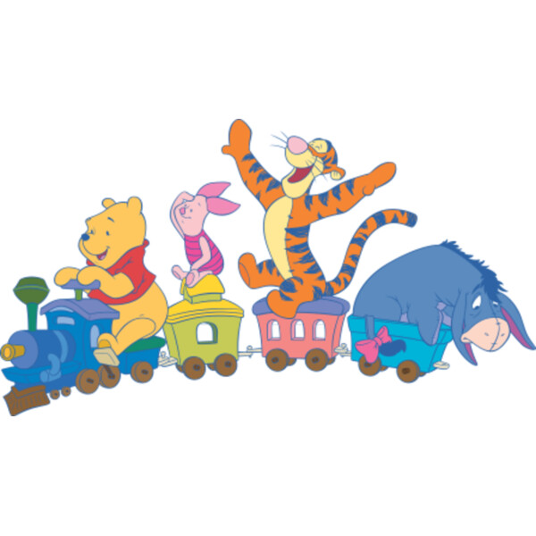 Winnie and Pals on Train (0181) Thumbnail