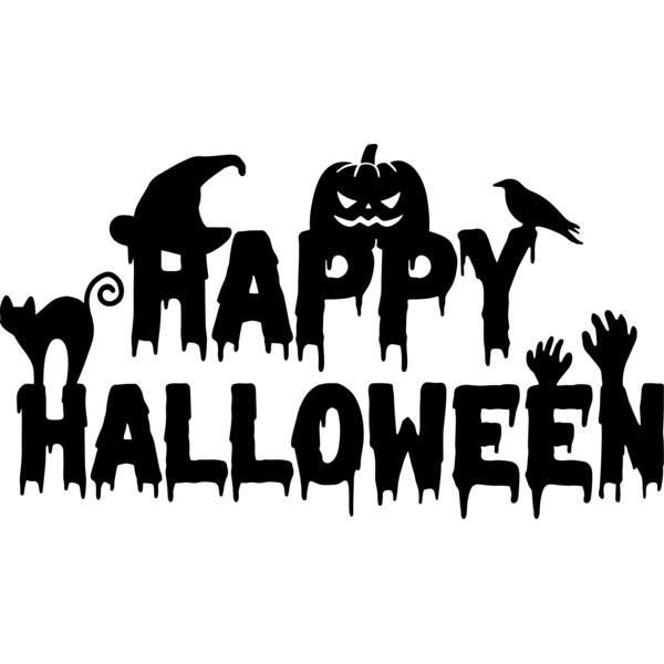 Happy Halloween Dripping (1004) Thumbnail