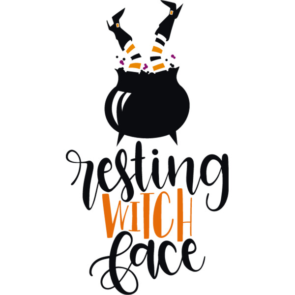 Resting Witch Face Cauldron (0855) Thumbnail