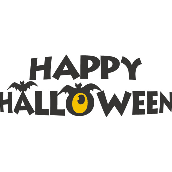 HAPPY HALLOWEEN Bat Eye (1011) Thumbnail