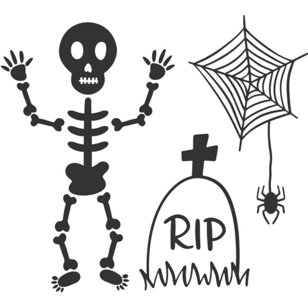 Skeleton Web Grave (0902) Thumbnail