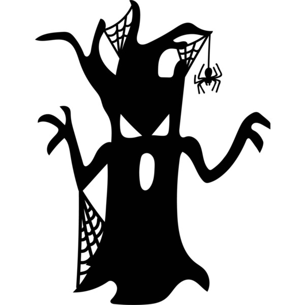 Spooky Tree With Face (0887) Thumbnail