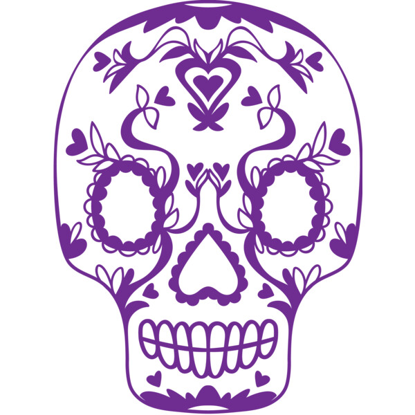 Sugar Skull Floral (0877) Thumbnail