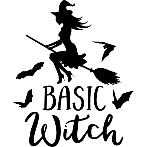 Basic Witch Silhouette (0836) Thumbnail
