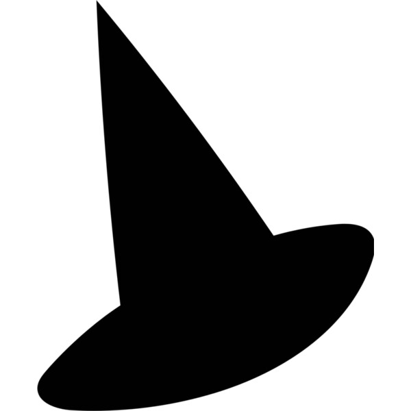 Witch Hat Silhouette Doodle (0911) Thumbnail