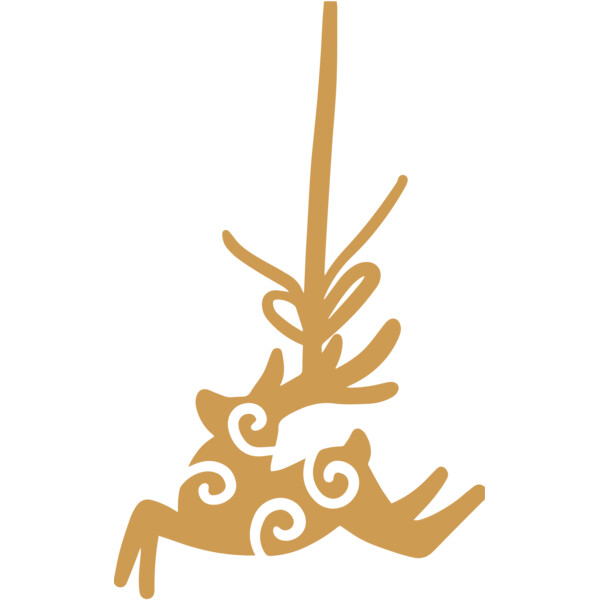 Reindeer Ornament (0535) Thumbnail