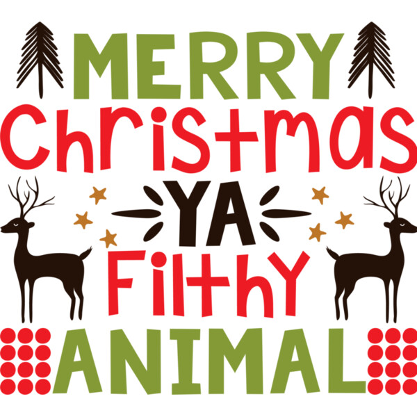 Merry Xmas Filthy Animal (07334) Thumbnail