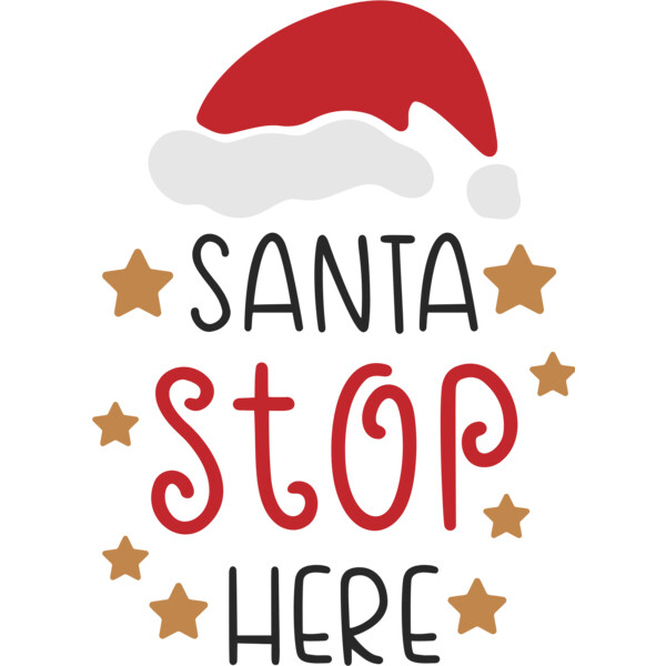 Santa Stop Here Stars (0723) Thumbnail