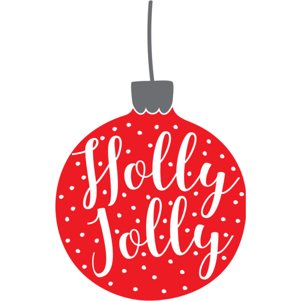 Holly Jolly Ornament (0507) Thumbnail