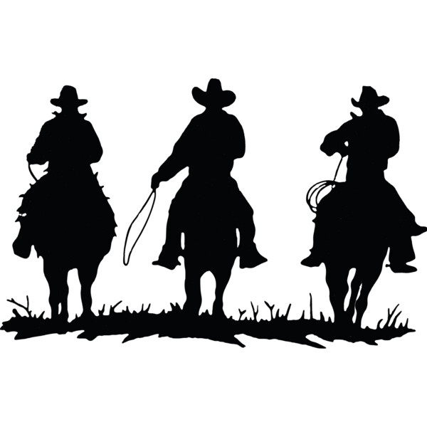 Cowboys Silhouette (1081) Thumbnail