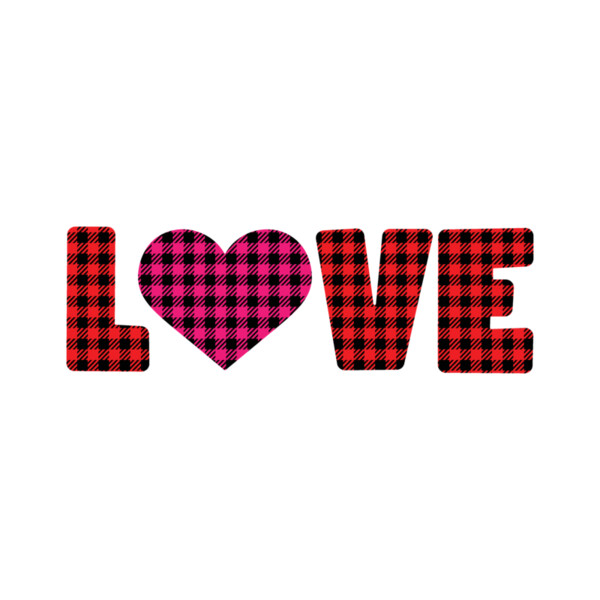 LOVE Text Plaid (1031) Thumbnail