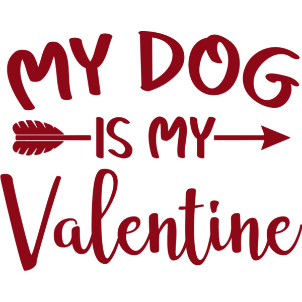 Dog Valentine- Singular (1045) Thumbnail