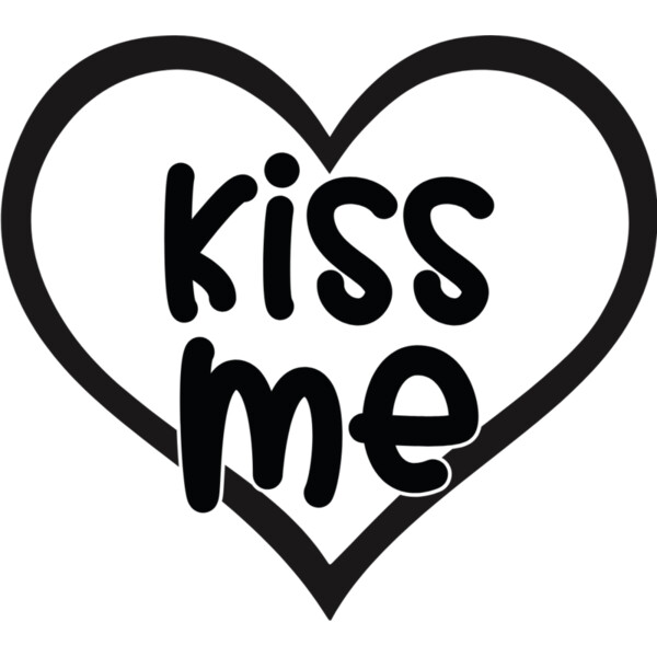 Kiss Me Heart Monogram (1011) Thumbnail