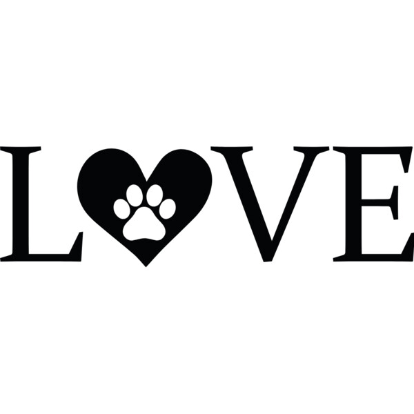 LOVE Paw Print (1042) Thumbnail