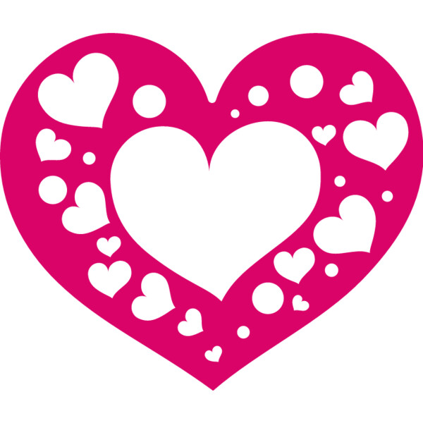 Monogram Heart w/ Hearts (1006) Thumbnail