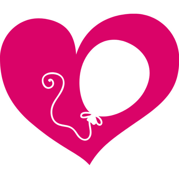 Monogram Heart Balloon (1003) Thumbnail