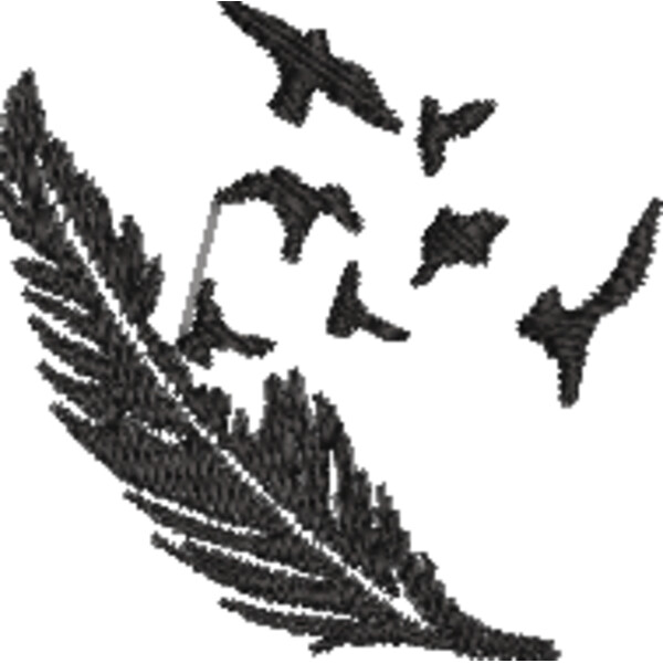 Birds out of Feather Silhouette (0333) Thumbnail