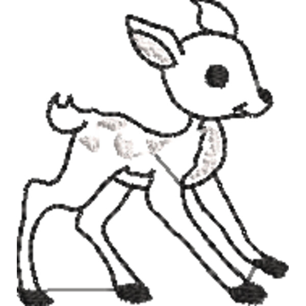 Fawn Line Art (0325) Thumbnail