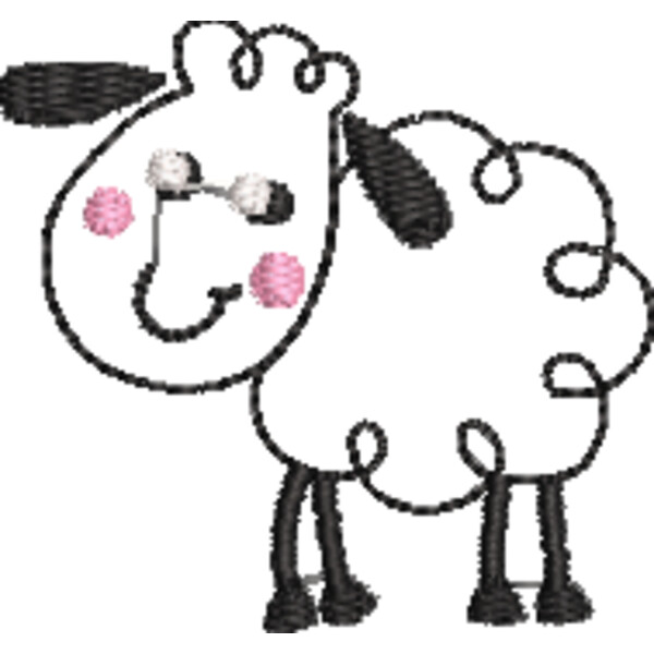Sheep Line Art (0264) Thumbnail