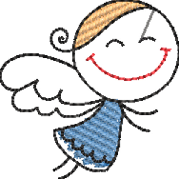 Angel Line Art (0327) Thumbnail