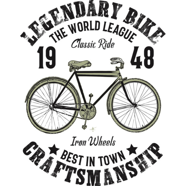 Vintage Style Legendary Bike League (0035) Thumbnail
