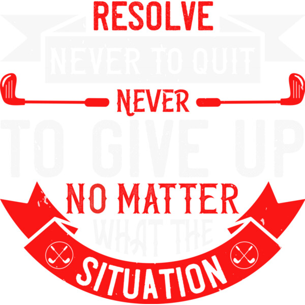 Never Quit Golf Quote Thumbnail
