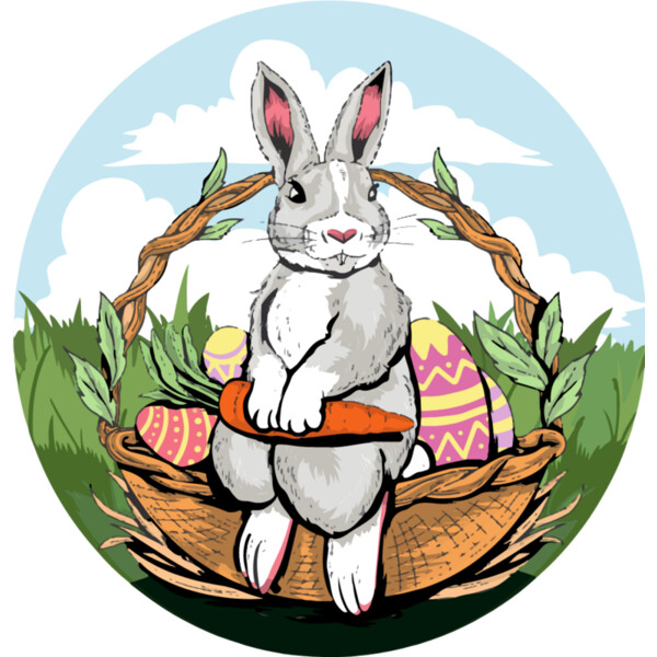 Cottage Style Easter Bunny  Thumbnail