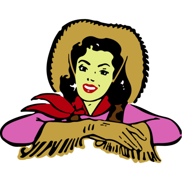 Retro Cowgirl (1074) Thumbnail