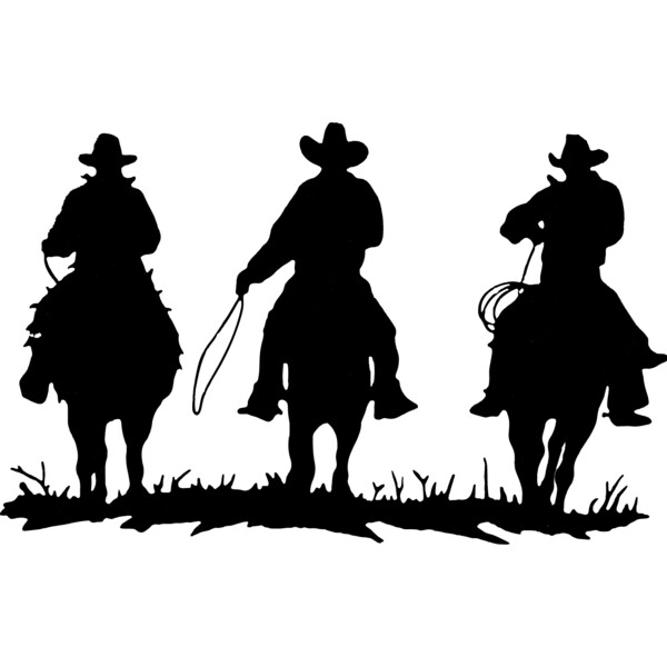 Cowboys Silhouette (1081) Thumbnail