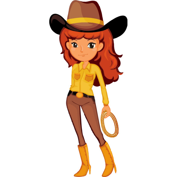 Cowgirl Clipart Thumbnail